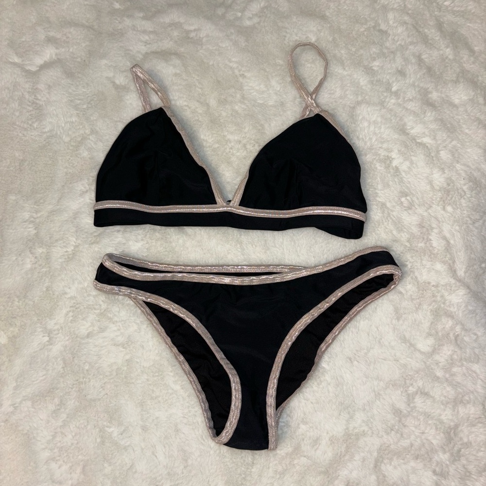 Black and gold bikini